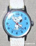 Snoopy Standing on Turquoise face and white band
