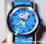 Snoopy Standing on Turquoise face and matching band Watch
