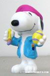 Artist Snoopy holding Easter Egg PVC Figure