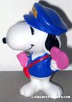 Postman Snoopy with Heart Card Valentine's PVC Figurine