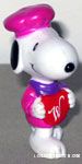 Chef Snoopy holding heart Valentine's PVC Figurine