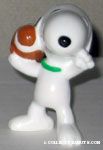 Snoopy throwing football PVC Figurine