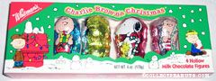 Charlie Brown, Lucy, Snoopy & Linus Foil-covered Hollow Milk Chocolate Christmas Figures