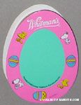 Snoopy & Woodstock Pink & Teal Easter Figure Egg-Shaped Chocolate Box