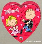 Linus & Sally dancing Heart-shaped Valentine's Chocolate Box