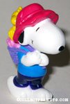 Snoopy with backpack of hearts & Woodstock Valentine's PVC Figurine