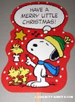 Snoopy & Woodstocks Carolling 'Have a Merry Little Christmas' Yard Sign