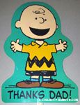 Charlie Brown 'Thanks Dad' Yard Sign