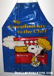 Chef Snoopy in front of stove 'My Compliments to the Chef' Apron
