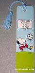Snoopy & Woodstock playing soccer Bookmark