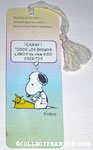 Snoopy at Typewriter Spanish Bookmark