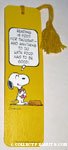 Snoopy holding book Bookmark