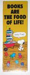 Snoopy with Wheelbarrow of Books
