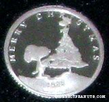 Peanuts Holiday Silver Collector's Coin 1987 1/10 Troy Oz