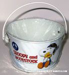   Hippie Snoopy hugging Woodstock Pail