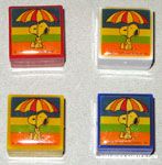 Snoopy sitting under umbrella Trinket Boxes