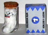Snoopy at typewriter Boot Glass with Cork