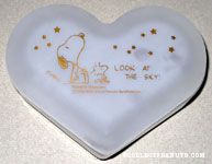Snoopy & Woodstock looking at stars in the sky Frosted Glass Trinket Box
