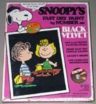 Snoopy's Black Velvet Painting - Sally & Linus