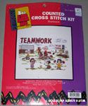 Peanuts Gang playing Baseball Cross-stitch Kit
