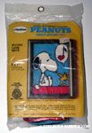 Snoopy listening to Woodstock singing on doghouse Needlepoint Kit