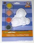 Charlie Brown sitting with  Pumpkin Plaster Plaque