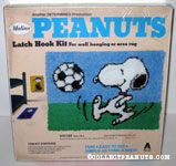 Snoopy playing soccer Latch Hook Kit