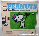 Snoopy playing golf Latch Hook Kit