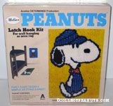 Snoopy train engineer Latch Hook Kit
