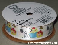 Snoopy, Woodstock & Cupcakes Ribbon