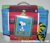 Snoopy & Woodstock all-stars fleece throw kit