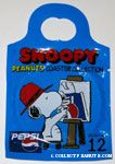 Snoopy laying on Pepsi Can Coaster