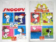 Snoopy multi-scenes paper meal bag