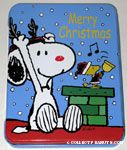 Reindeer Snoopy & Santa Woodstock Gift Card Tin
