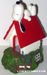 Snoopy on Doghouse with candle inside Lamp