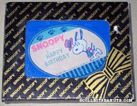 Snoopy dancing in hat & suit 'Happy Birthday' Paperweight