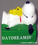 Snoopy & Woodstock laying on 'Day Dreamin'' base Pencil holder