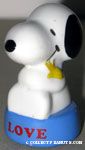 Snoopy hugging Woodstock 'Love' Paperweight
