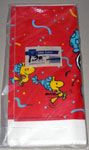 Snoopy & Woodstock dancing with confetti Tablecloth