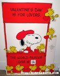 Snoopy 'World Famous Lover' booth Valentine Press-out