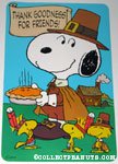 Pilgrim Snoopy & Indian Woodstocks Thanksgiving Press-out