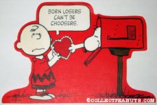 Snoopy giving Charlie Brown a card Valentine's Press-out