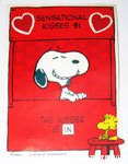 Snoopy kissing booth Valentine's Press-out