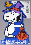 Snoopy as Witch with Woodstock Halloween Press-out