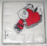 Charlie Brown carrying heart & Snoopy Napkins