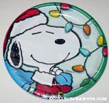 Santa Snoopy Christmas Plates