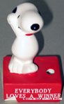Snoopy with paw in the air 'Everybody Love a Winner' Pencil Holder