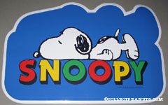 Snoopy laying on name Placemat