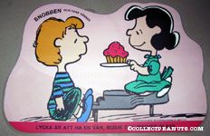 Schroeder & Lucy 'Lycka ar att ha en van, musik och mycket glass' Placemat