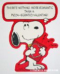 Snoopy holding card